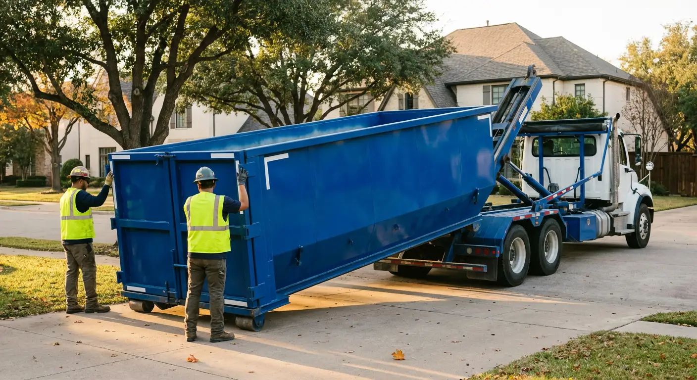 Roll-off dumpster rental service in Brentwood
