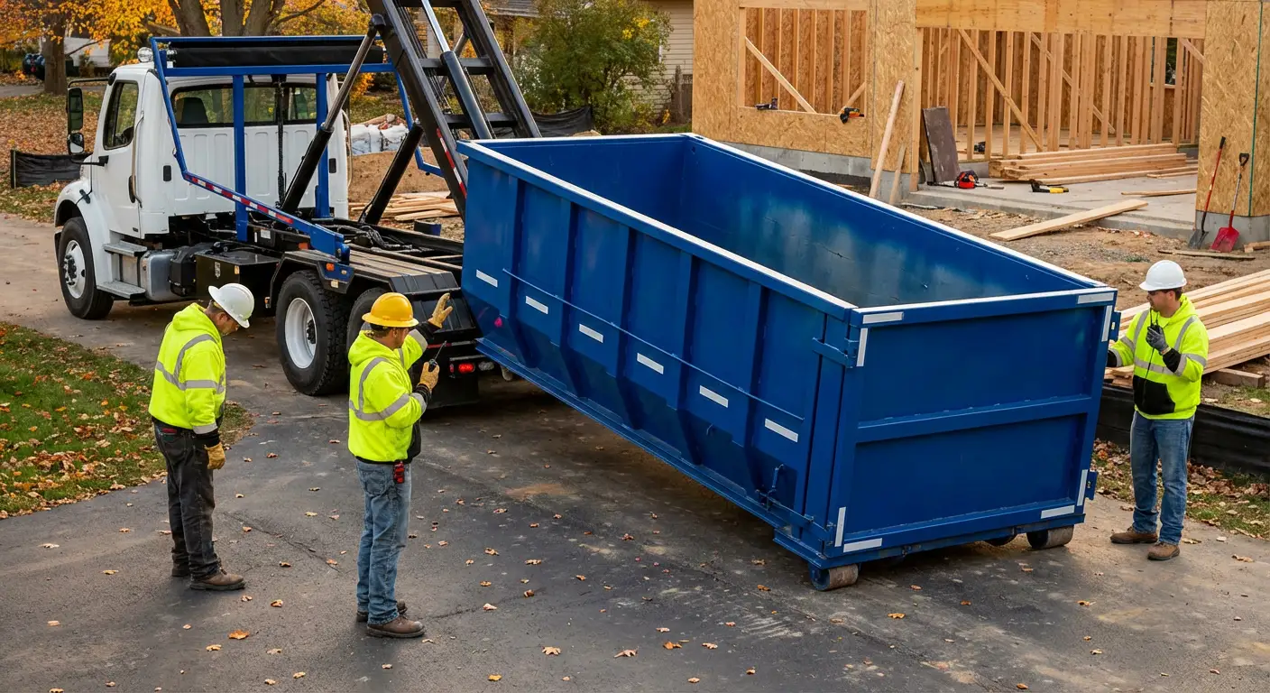 Construction dumpster delivery and waste management in Brentwood, CA