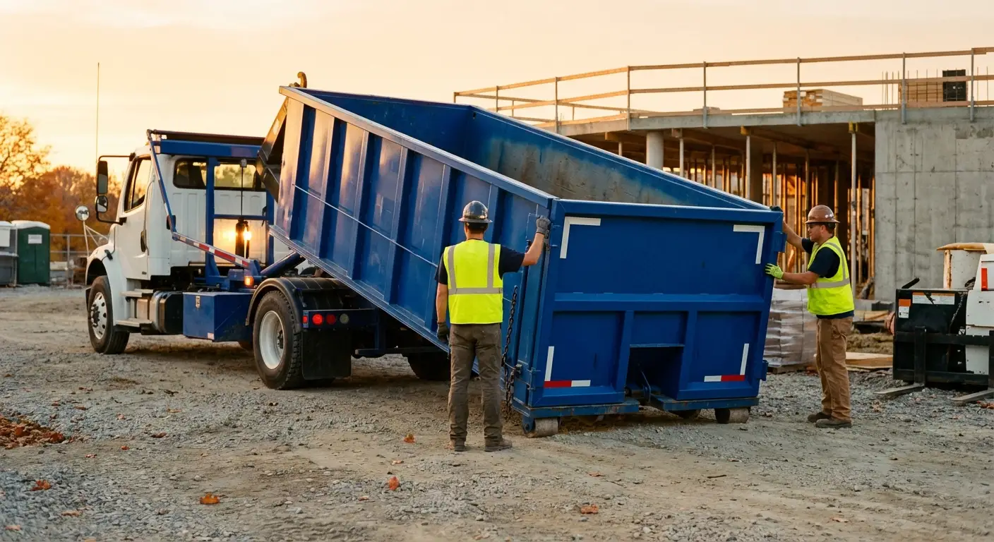 Commercial dumpster rental delivery in Brentwood, CA