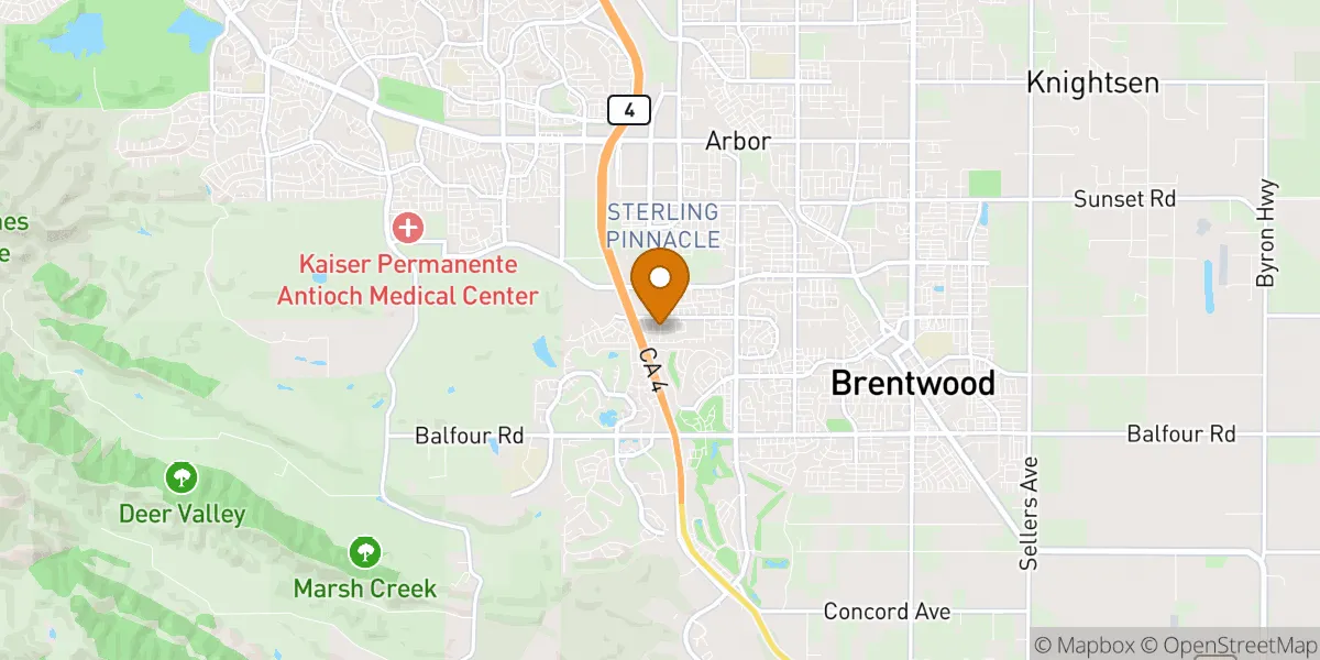  neighborhood map in Brentwood, CA