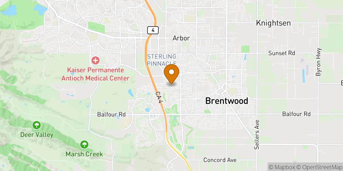  neighborhood map in Brentwood, CA