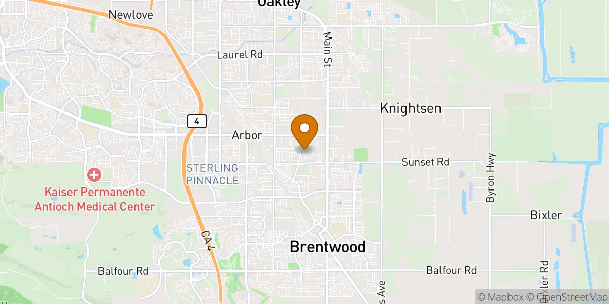  neighborhood map in Brentwood, CA